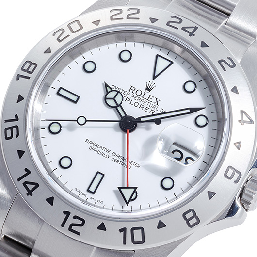 ロレックス エクスプローラーⅡ 16570 ホワイト 中古 サブカット 1枚目