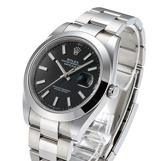 ロレックス デイトジャスト41 126300 ブラック 新品未使用 サブカット 1枚目