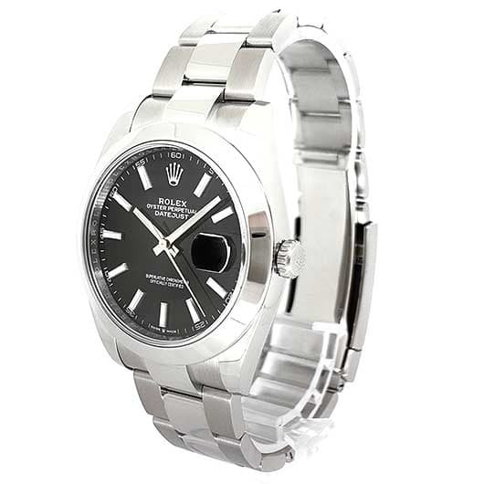 ロレックス デイトジャスト41 126300 ブラック 中古 サブカット 1枚目