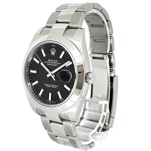 ロレックス デイトジャスト41 126300 ブラック 中古 サブカット 1枚目