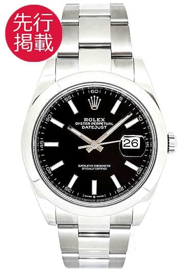 ロレックス デイトジャスト41 126300 ブラック 中古