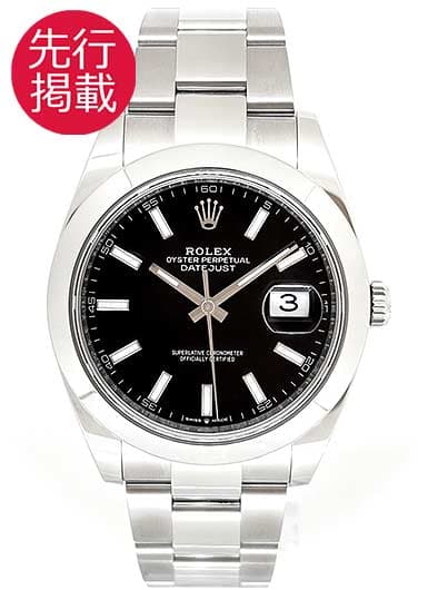 ロレックス デイトジャスト41 126300 ブラック 中古