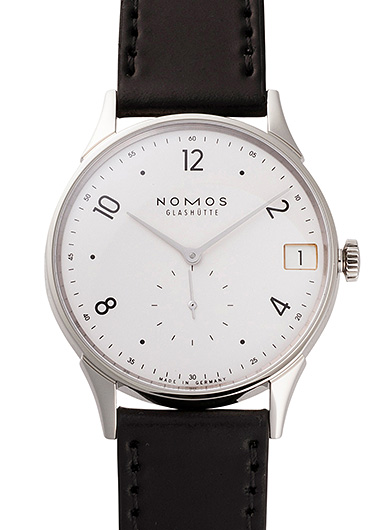 ノモス ミニマティック 39 デイト NM1250 シルバー 新品