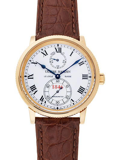 ユリス・ナルダン マリーン クロノメーター 1846 150th 261-22 ホワイト 中古