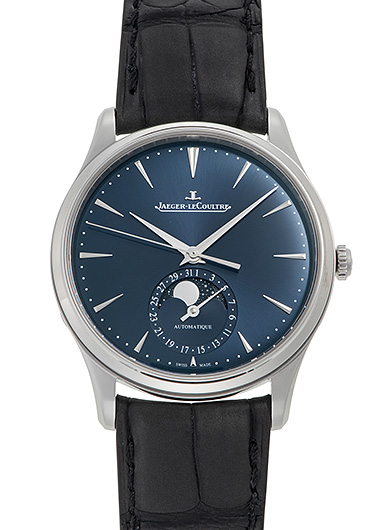 ジャガー・ルクルト マスターウルトラスリム ムーンフェイズ Q1368480 ブルー 中古