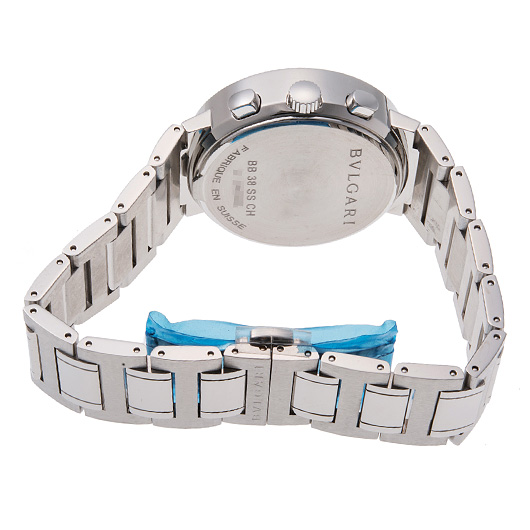 ブルガリ ブルガリブルガリ クロノグラフ BB38BSSDCH ブラック 新品 サブカット 2枚目