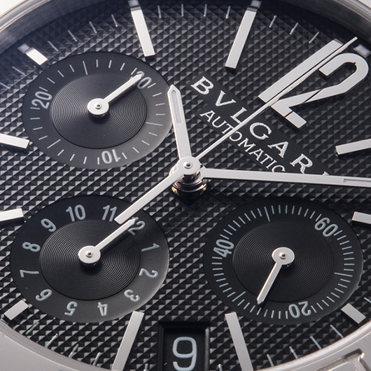 ブルガリ ブルガリブルガリ クロノグラフ BB38BSSDCH ブラック 新品 サブカット 3枚目