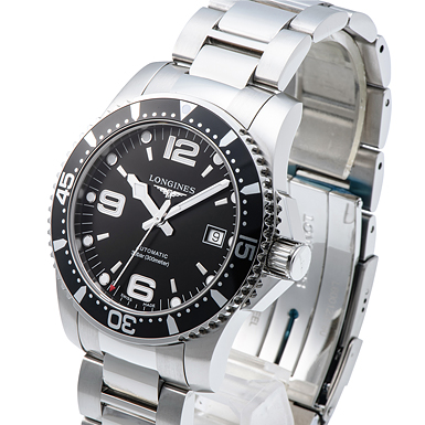 ロンジン ハイドロ コンクエスト L3.742.4.56.6 ブラック 新品 サブカット 1枚目