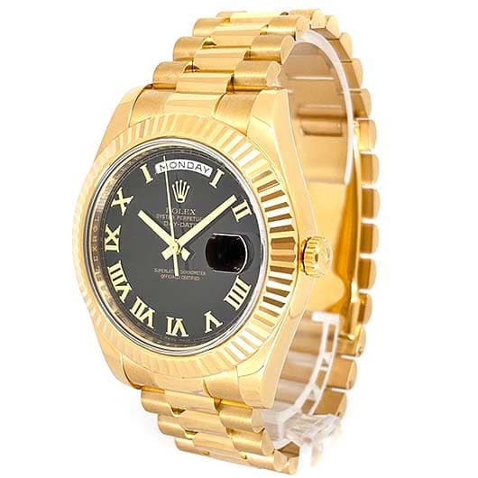 ロレックス デイデイトⅡ 218238 ブラック 中古 サブカット 1枚目