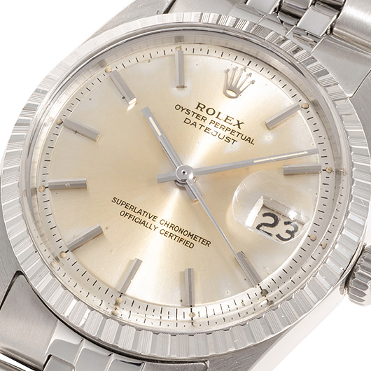 ロレックス デイトジャスト 1603 シルバー アンティーク サブカット 1枚目