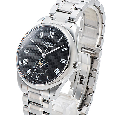 ロンジン マスターコレクション ムーンフェイズ L2.919.4.51.6 ブラック 新品 サブカット 1枚目