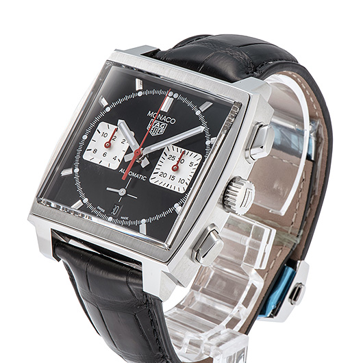 タグ・ホイヤー モナコ キャリバー ホイヤー02 CBL2113.FC6177 ブラック/シルバー 新品 サブカット 1枚目