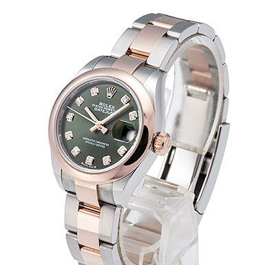 ロレックス デイトジャスト 28 279161G オリーブグリーン 新品 サブカット 1枚目