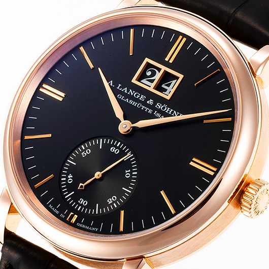 ランゲ＆ゾーネ サクソニア アウトサイズ デイト 381.031 ブラック 中古 サブカット 1枚目