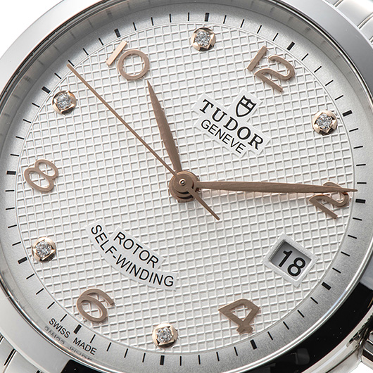 チューダー / チュードル TUDOR 91450 シルバー /ダイヤモンド メンズ 腕時計