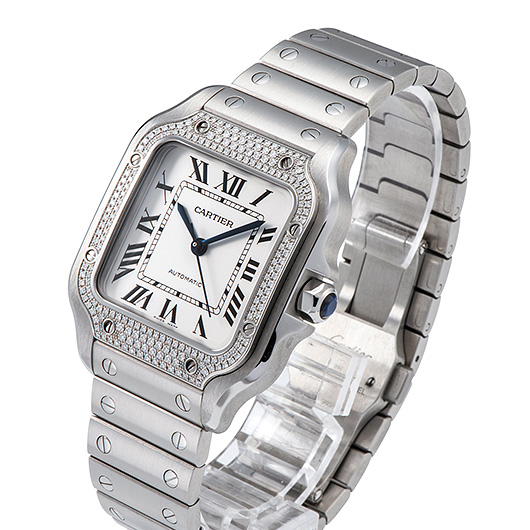 カルティエ サントス ドゥ カルティエ MM W4SA0005 シルバー 新品 サブカット 1枚目