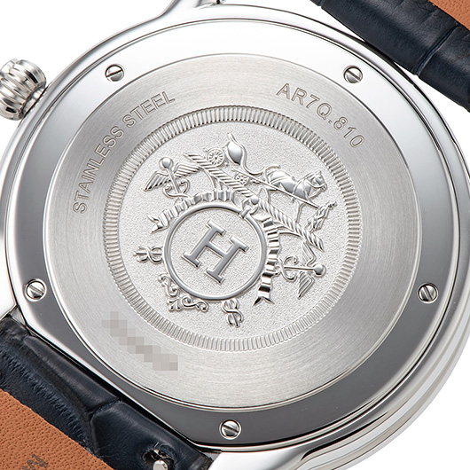 エルメス HERMES W055765WW00 ブルー メンズ 腕時計腕時計(アナログ