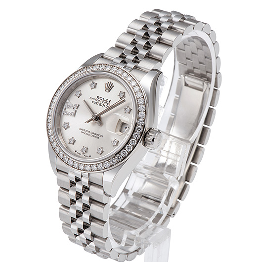 ロレックス デイトジャスト 28 279384RBR シルバー 新品 サブカット 1枚目