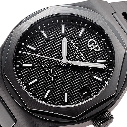 ジラールペルゴ ロレアート 81010-32-631-32A ブラック 中古 サブカット 1枚目