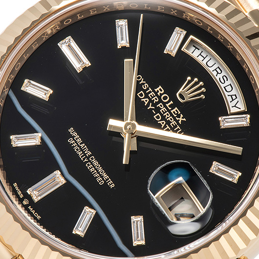 ロレックス デイデイト40 228238A ブラック 新品 サブカット 3枚目