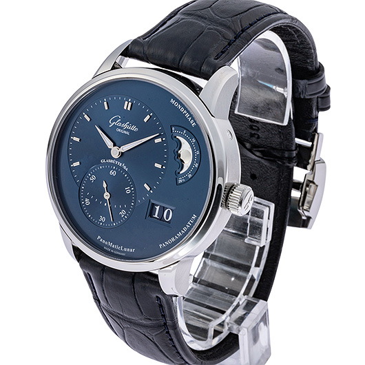 グラスヒュッテオリジナル パノマティック ルナ 1-90-02-46-32-61 ブルー 新品 サブカット 1枚目