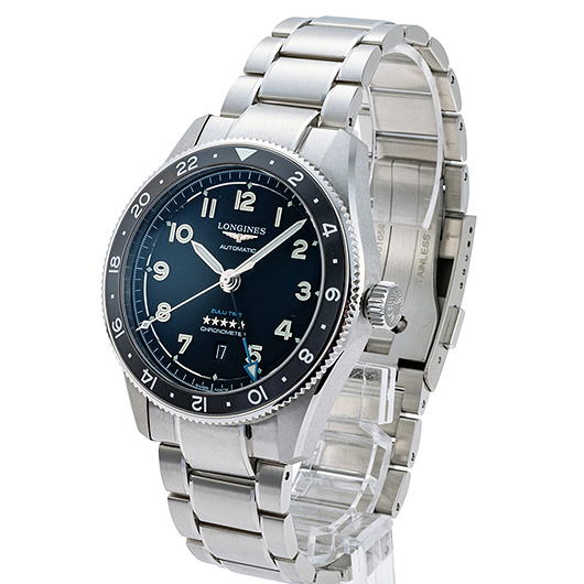 ロンジン スピリット ズールー タイム L3.812.4.53.6 ブラック 新品 サブカット 1枚目