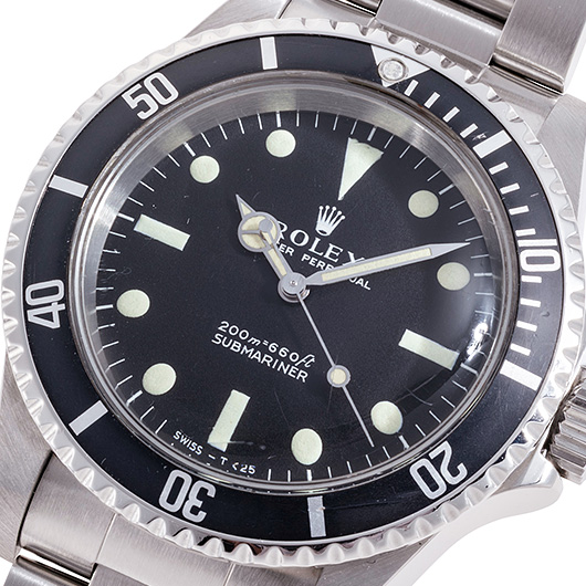 ロレックス サブマリーナ 5513 ブラック アンティーク サブカット 1枚目