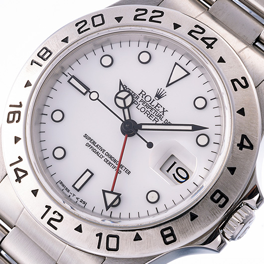 ロレックス エクスプローラーⅡ 16570 ホワイト 中古 サブカット 1枚目