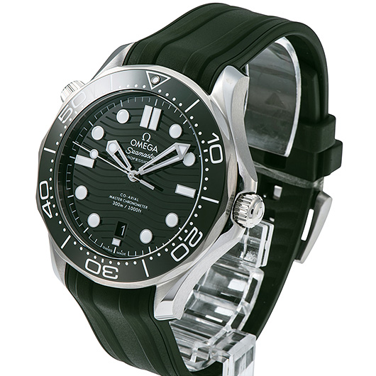 オメガ シーマスター300M コーアクシャル マスタークロノメーター 210.32.42.20.10.001 グリーン 新品 サブカット 1枚目