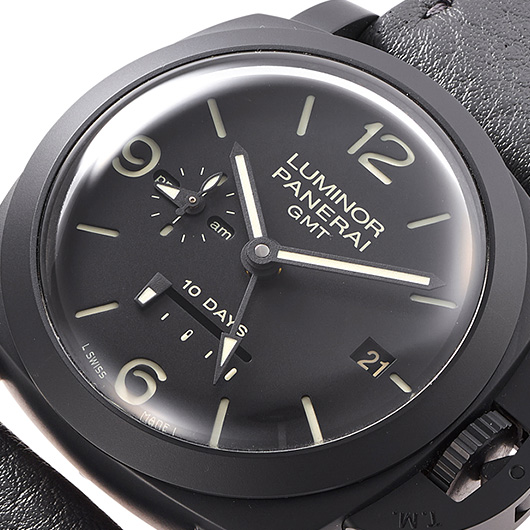 パネライ ルミノール1950 10デイズGMT チェラミカ PAM00335 ブラック 中古 サブカット 1枚目
