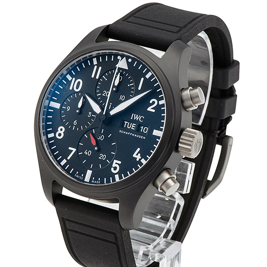 IWC パイロットウォッチ クロノグラフ トップガン IW389401 ブラック 新品 サブカット 1枚目