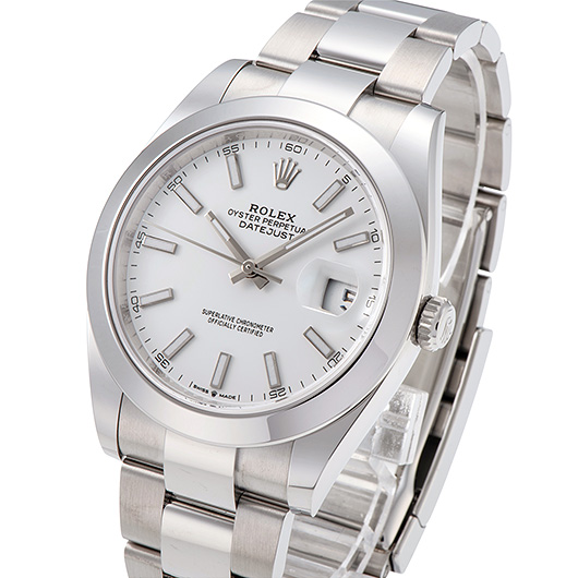 ロレックス デイトジャスト41 126300 ホワイト 新品 サブカット 1枚目