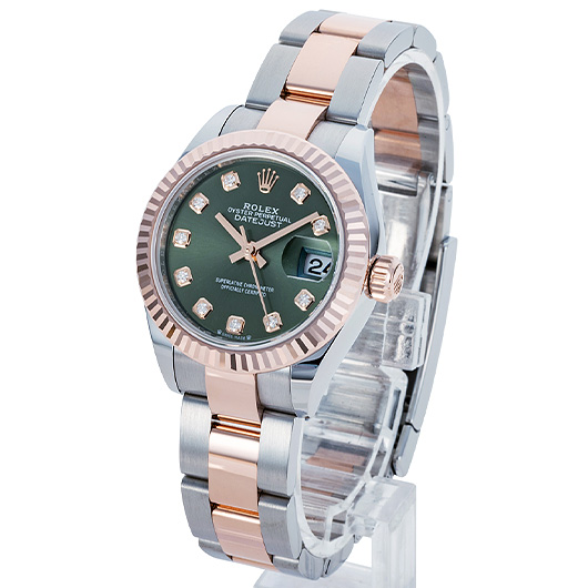ロレックス デイトジャスト 28 279171G オリーブグリーン 新品 サブカット 1枚目