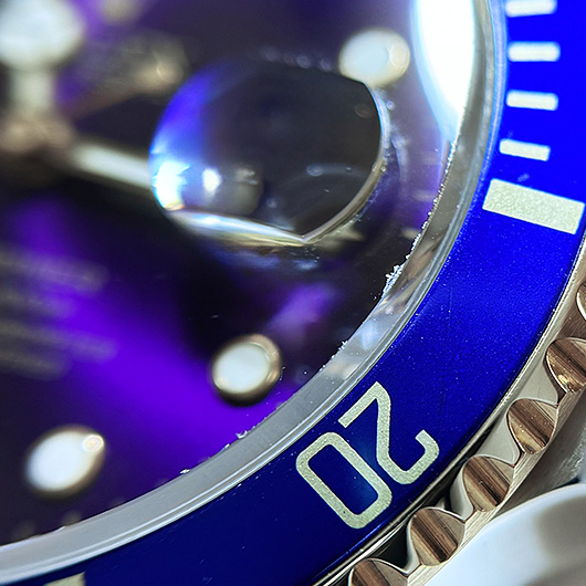 ロレックス サブマリーナ デイト 16613 ブルー（バイオレット） 中古 サブカット 3枚目