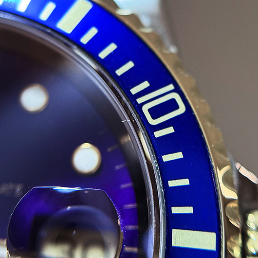 ロレックス サブマリーナ デイト 16613 ブルー（バイオレット） 中古 サブカット 4枚目