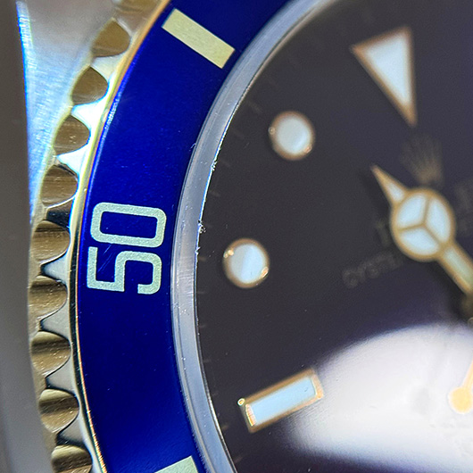 ロレックス サブマリーナ デイト 16613 ブルー（バイオレット） 中古 サブカット 5枚目