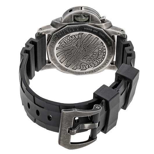 パネライ ルミノールマリーナ ネイビーシールズ PAM01412 グレー 中古Ω ネイビーシールズ ルミノールマリーナ