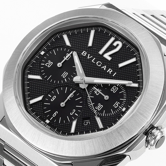 ブルガリ オクト ローマ クロノグラフ 103471 ブラック 中古 サブカット 1枚目