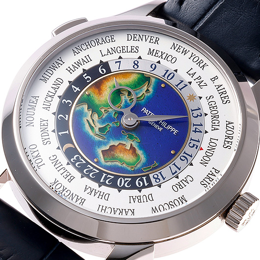 パテックフィリップ ワールドタイム 5231G-001 シルバー/ブルー 中古 サブカット 1枚目