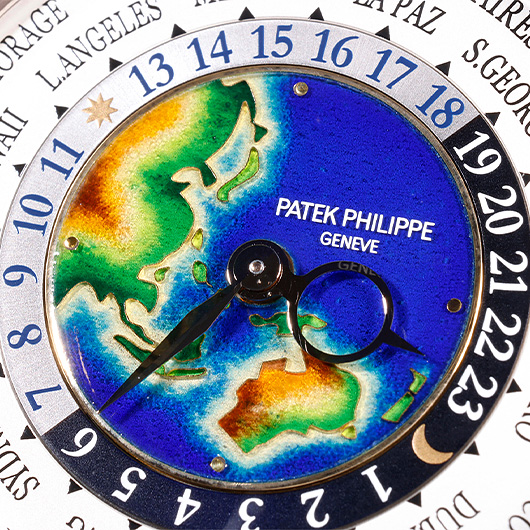 パテックフィリップ ワールドタイム 5231G-001 シルバー/ブルー 中古 サブカット 4枚目
