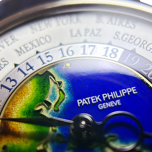 パテックフィリップ ワールドタイム 5231G-001 シルバー/ブルー 中古 サブカット 5枚目