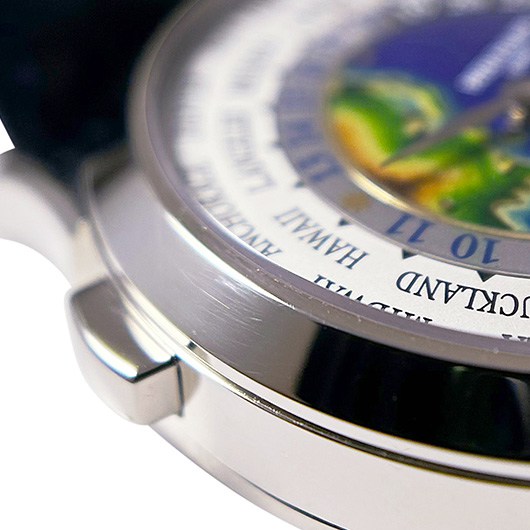 パテックフィリップ ワールドタイム 5231G-001 シルバー/ブルー 中古 サブカット 9枚目