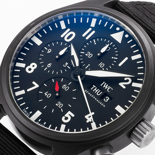IWC パイロットウォッチ クロノグラフ トップガン IW389101 ブラック 中古 サブカット 1枚目
