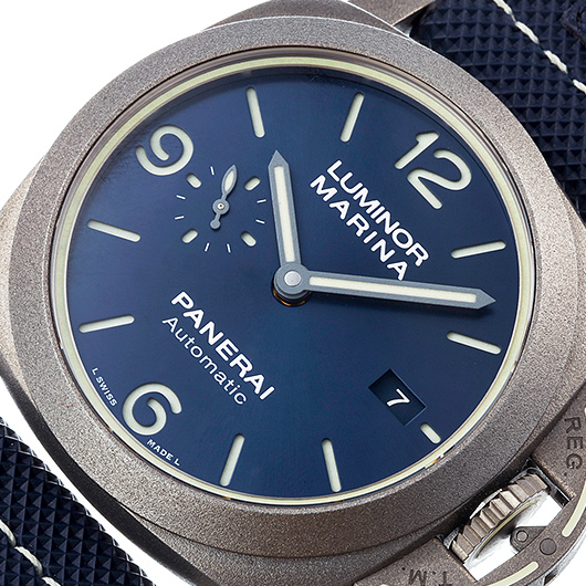 パネライ ルミノール マリーナ ルミノール70周年限定 PAM01117 ブルー 中古 サブカット 1枚目