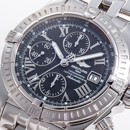 ブライトリング クロノマット エボリューション A156B98PA ブラック 中古 サブカット 1枚目