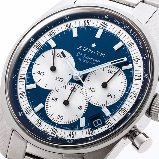 ゼニス クロノマスター オリジナル 1969 03.3200.3600/51.M3200 ブルー/ホワイト 中古 サブカット 1枚目