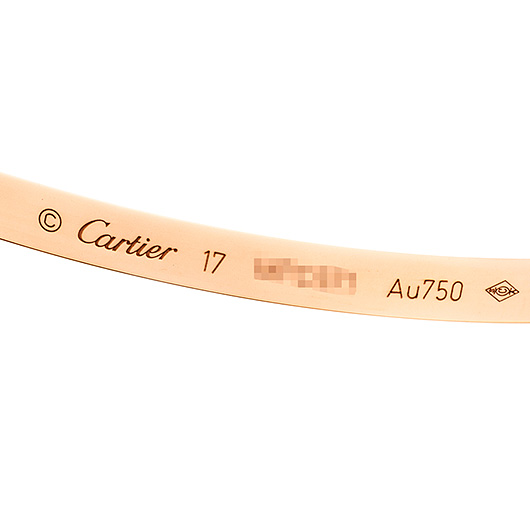 カルティエ ラブ ブレスレット SM ピンクゴールド 中古 サブカット 2枚目