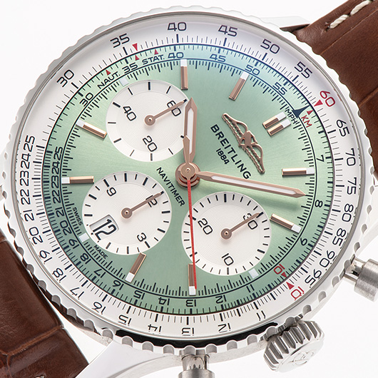 ブライトリング ナビタイマー B01 クロノグラフ 41 AB0139211L1P1 グリーン/シルバー 中古 サブカット 1枚目