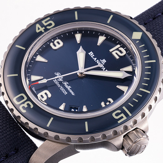 ブランパン フィフティ ファゾムス 5010-12B40-O52A ブルー 新品 サブカット 1枚目