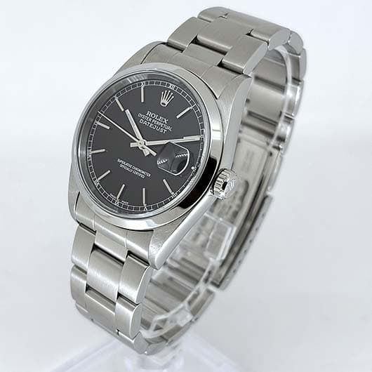 ロレックス デイトジャスト 16200 ブラック 中古 サブカット 1枚目